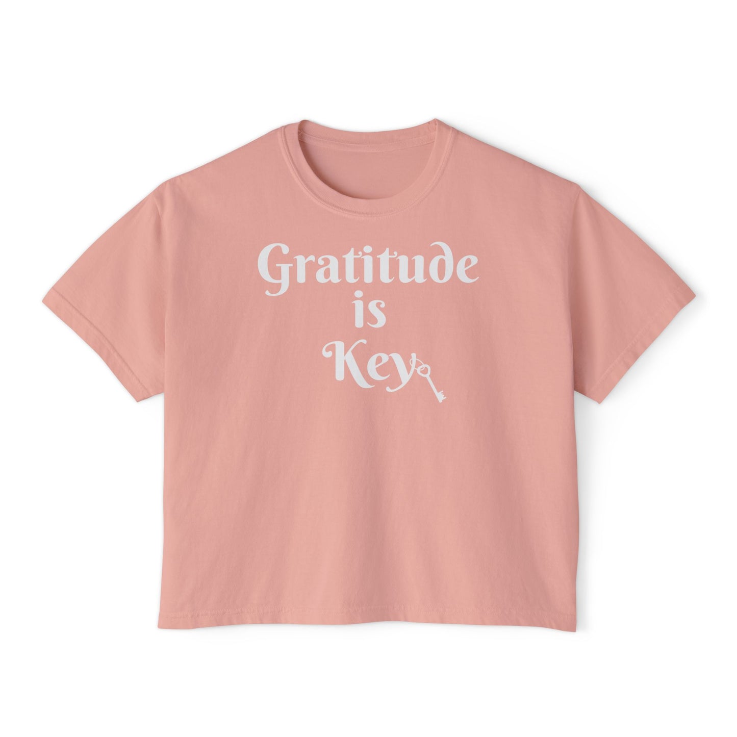 Gratitude is Key Crop Top