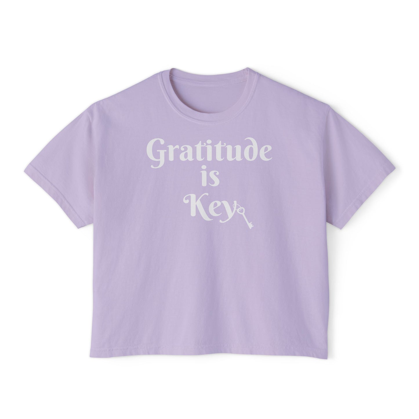 Gratitude is Key Crop Top
