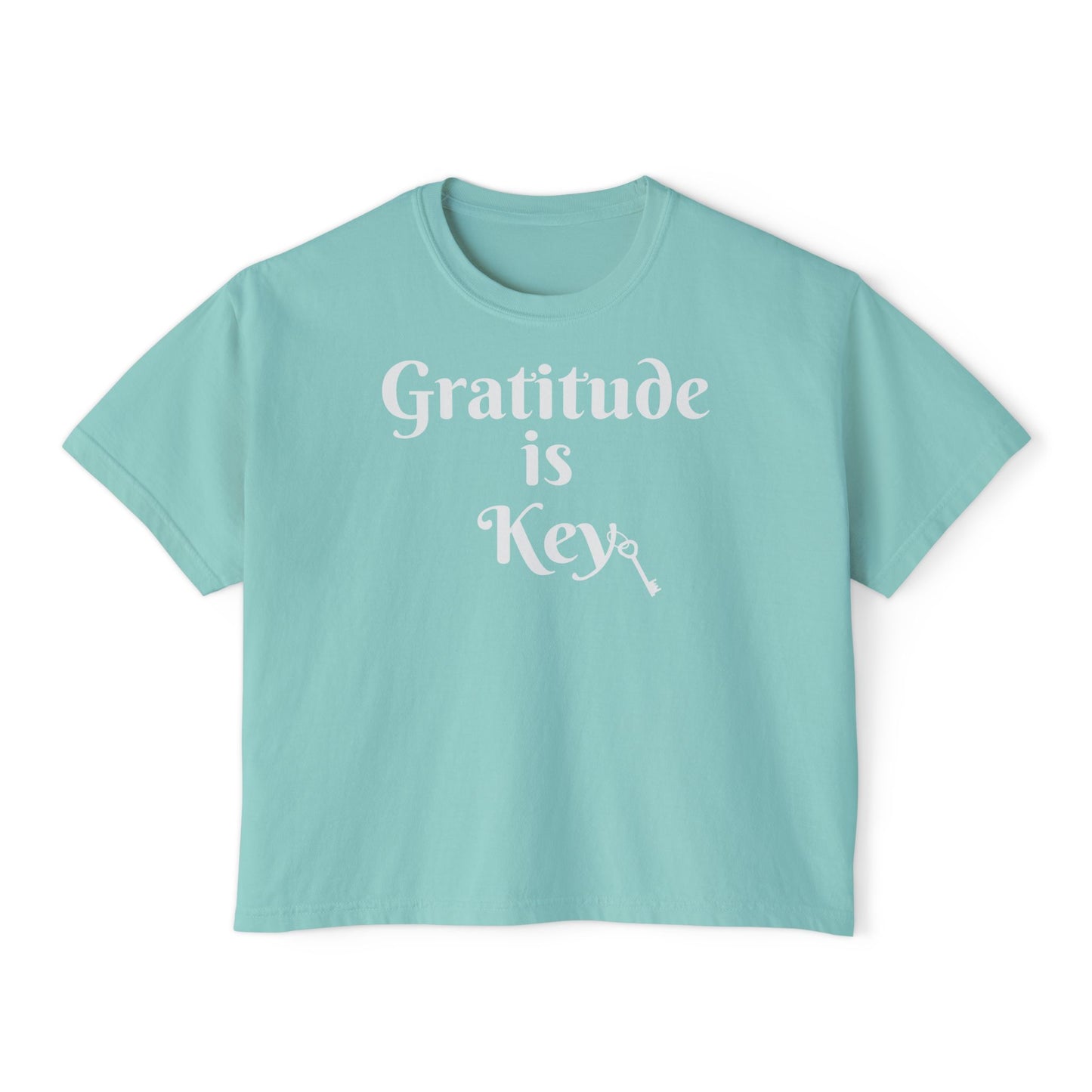 Gratitude is Key Crop Top
